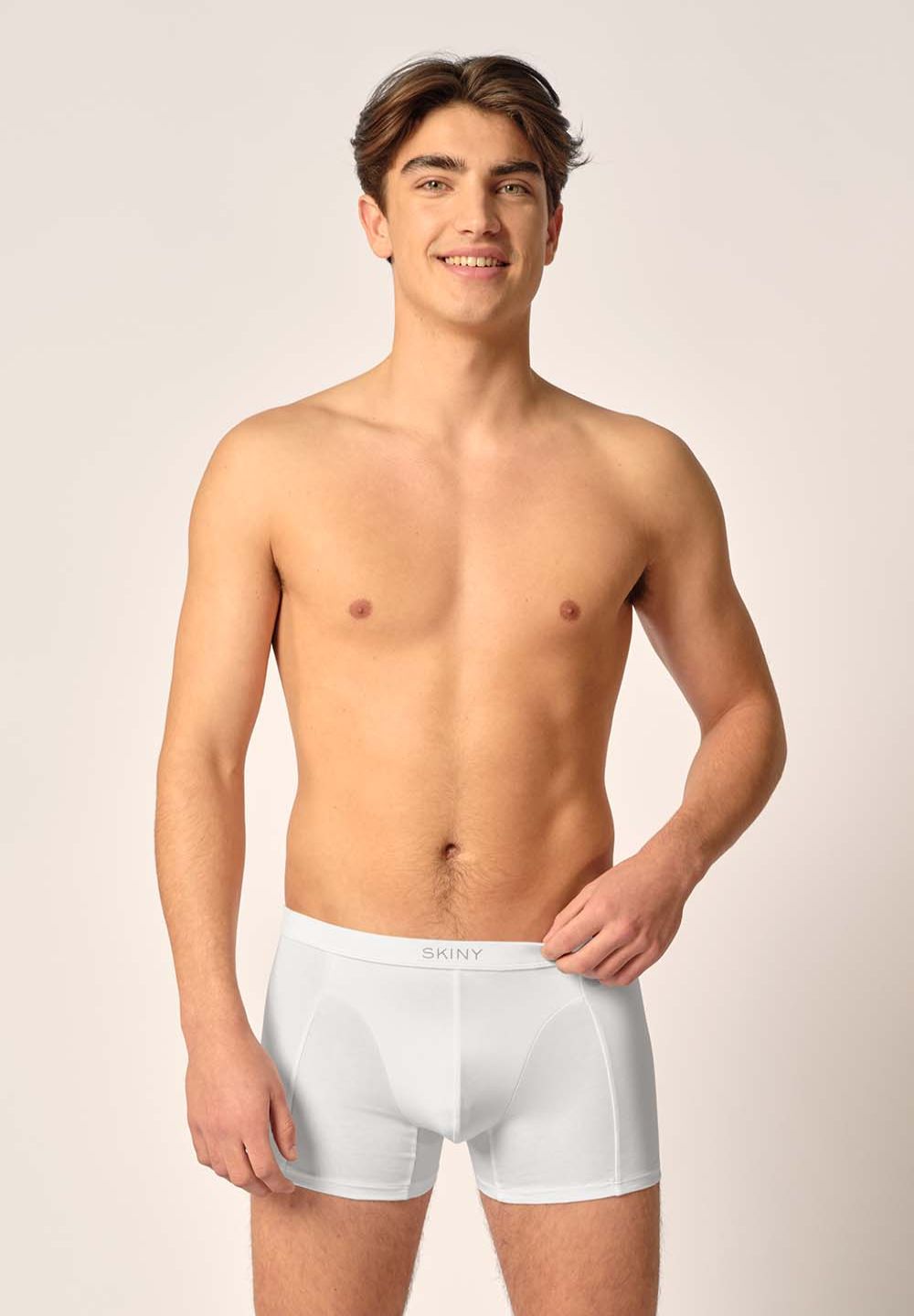 SKINY Basic boksarice moške Bele