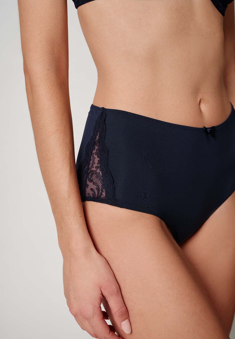 HUBER Micro Elegance spodnje hlačke Modre - slika 3